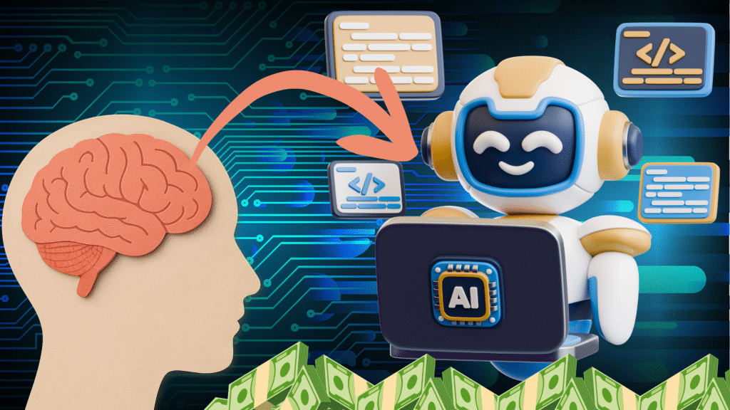 Freelancer using AI for faceless YouTube videos and social media content